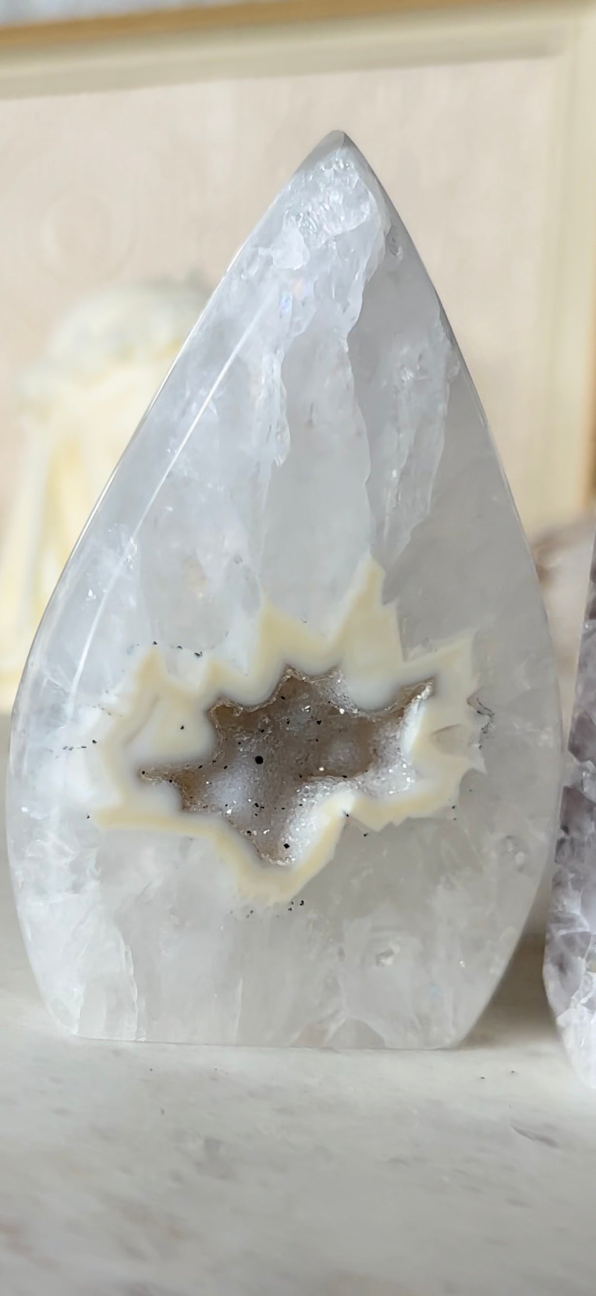 Mini Agates w/ Light Blue Druzy