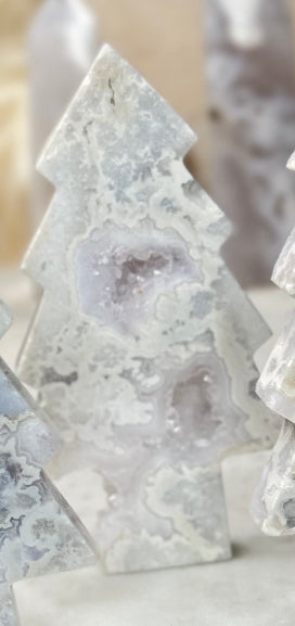 Plum Snow Agate Trees