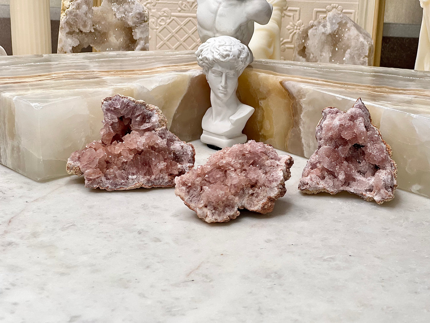 Pink Amethyst Geodes