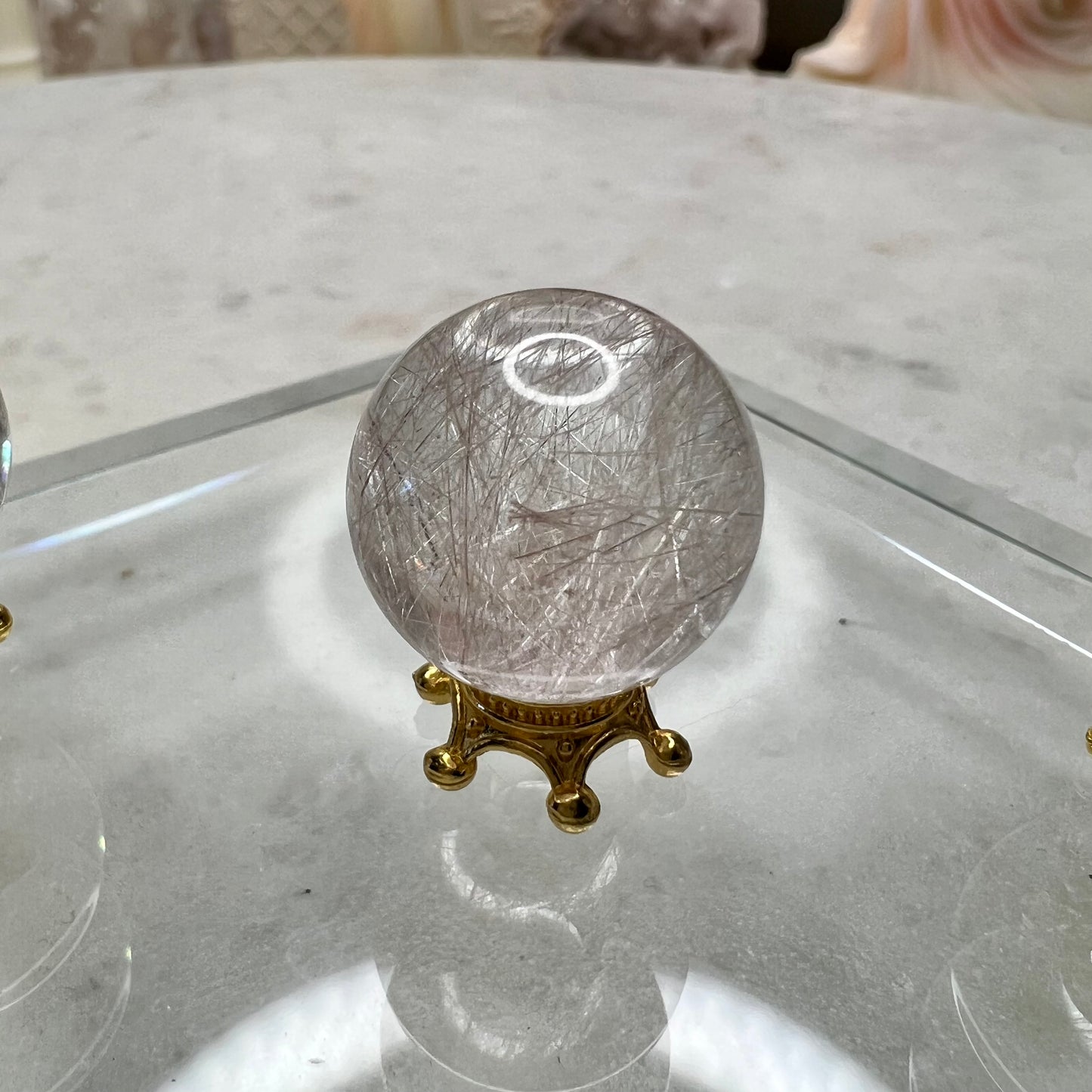 Rutile Quartz Spheres