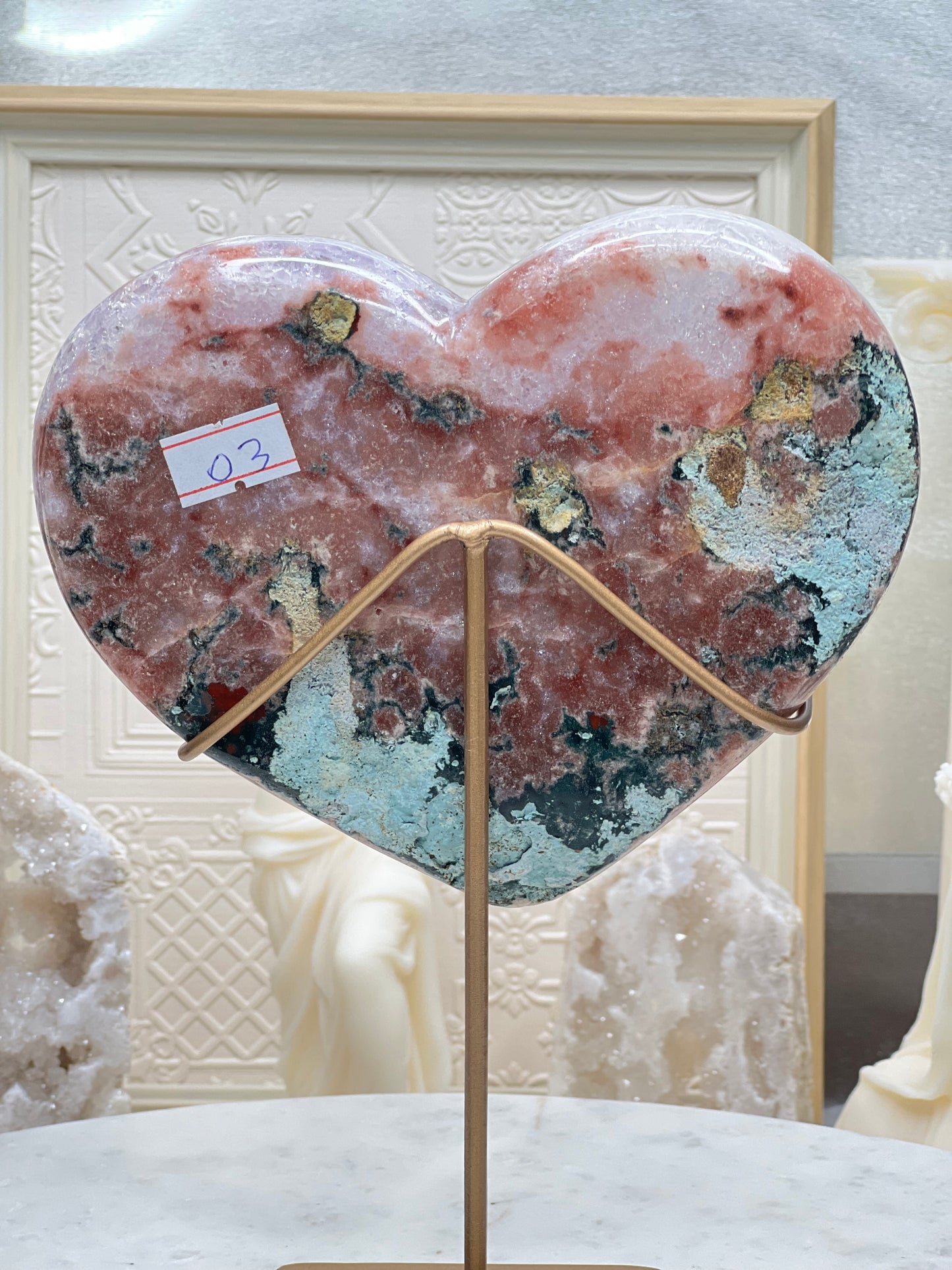 Pink Amethyst Heart