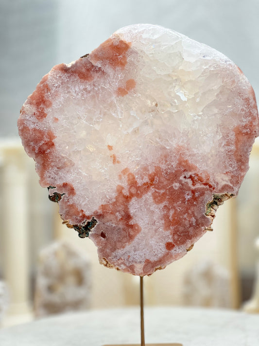 Pink Amethyst Round Slab