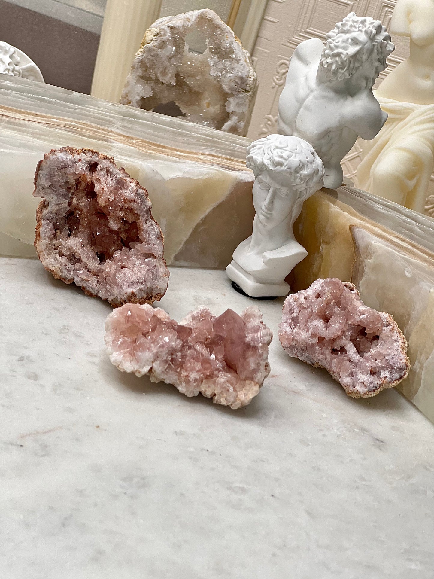 Pink Amethyst Geodes