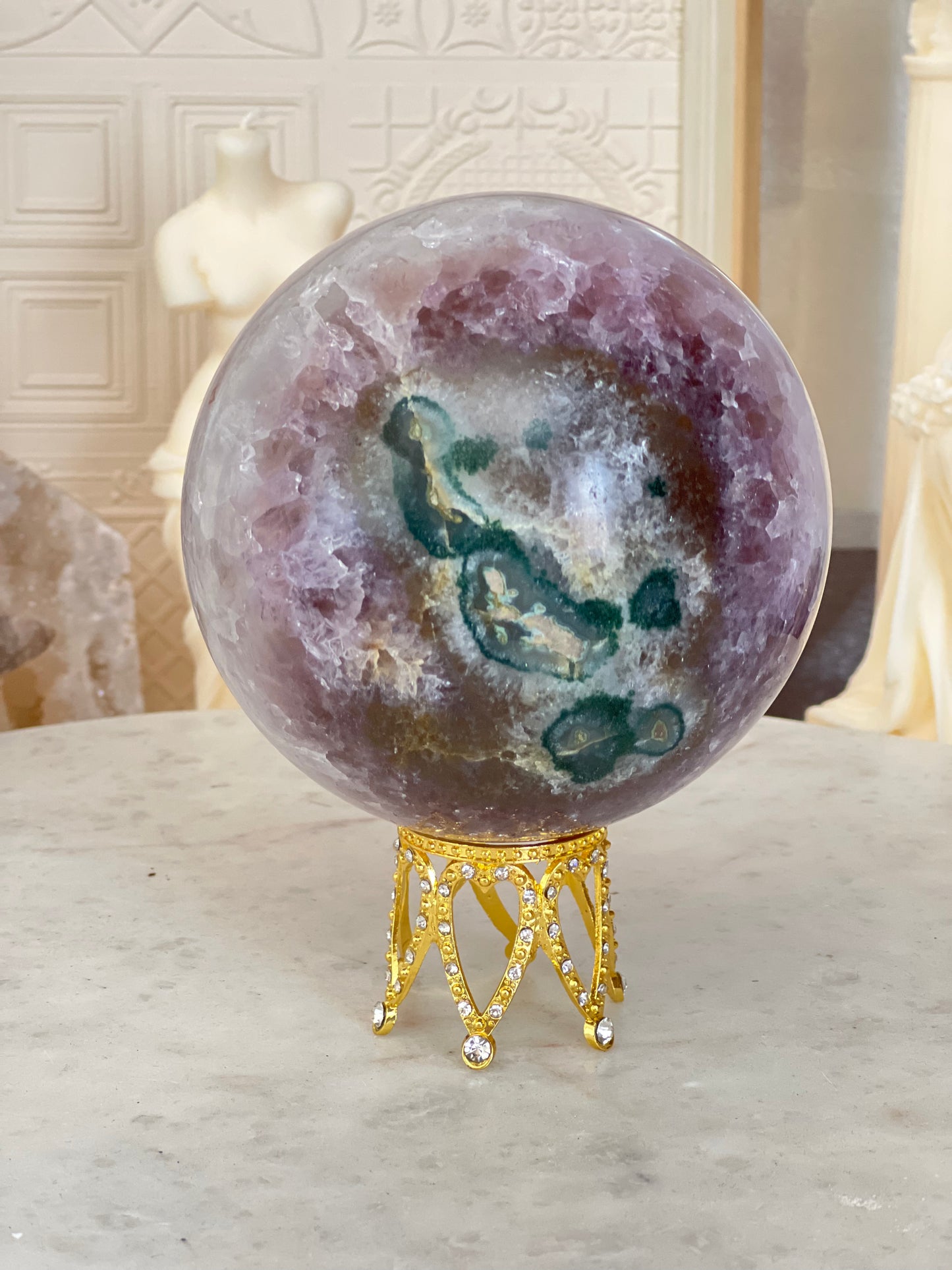 Quartz & Amethyst Spheres