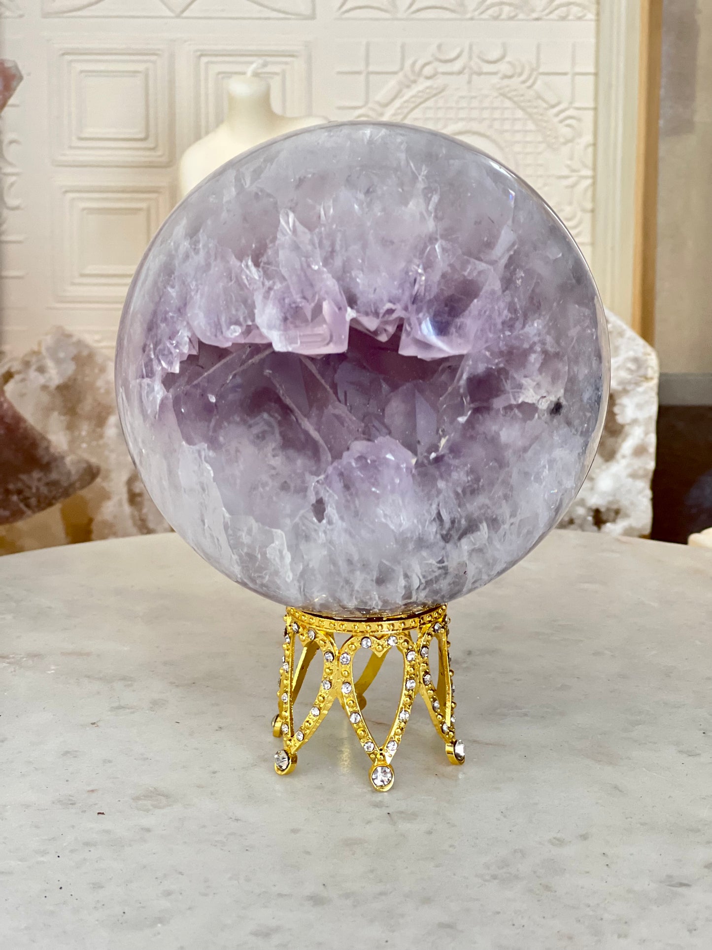 Quartz & Amethyst Spheres
